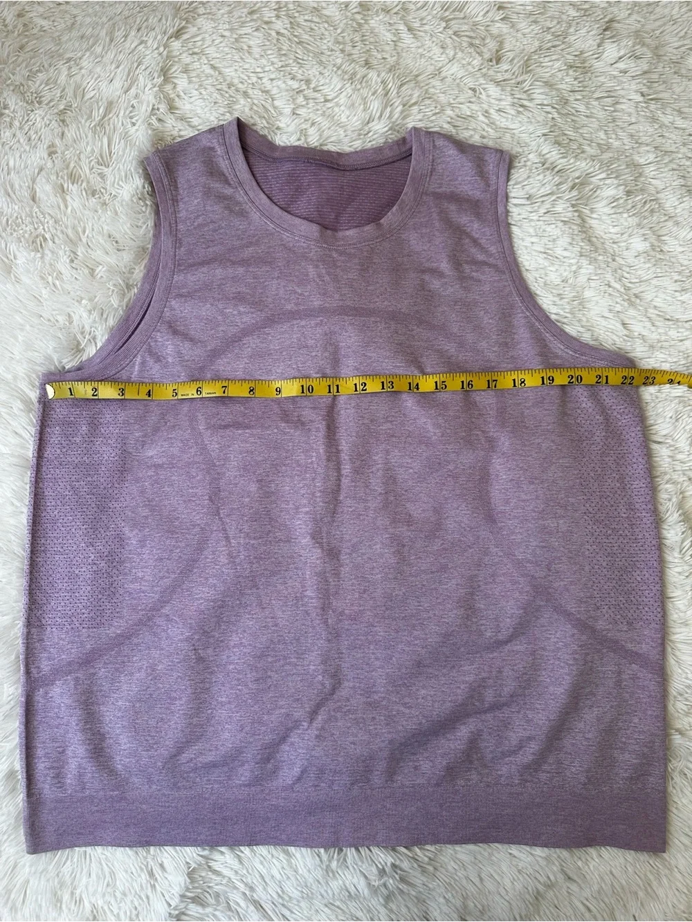 Lululemon Swiftly Breeze Tank Top Heather Mauve Purple Sleeveless Size: 14